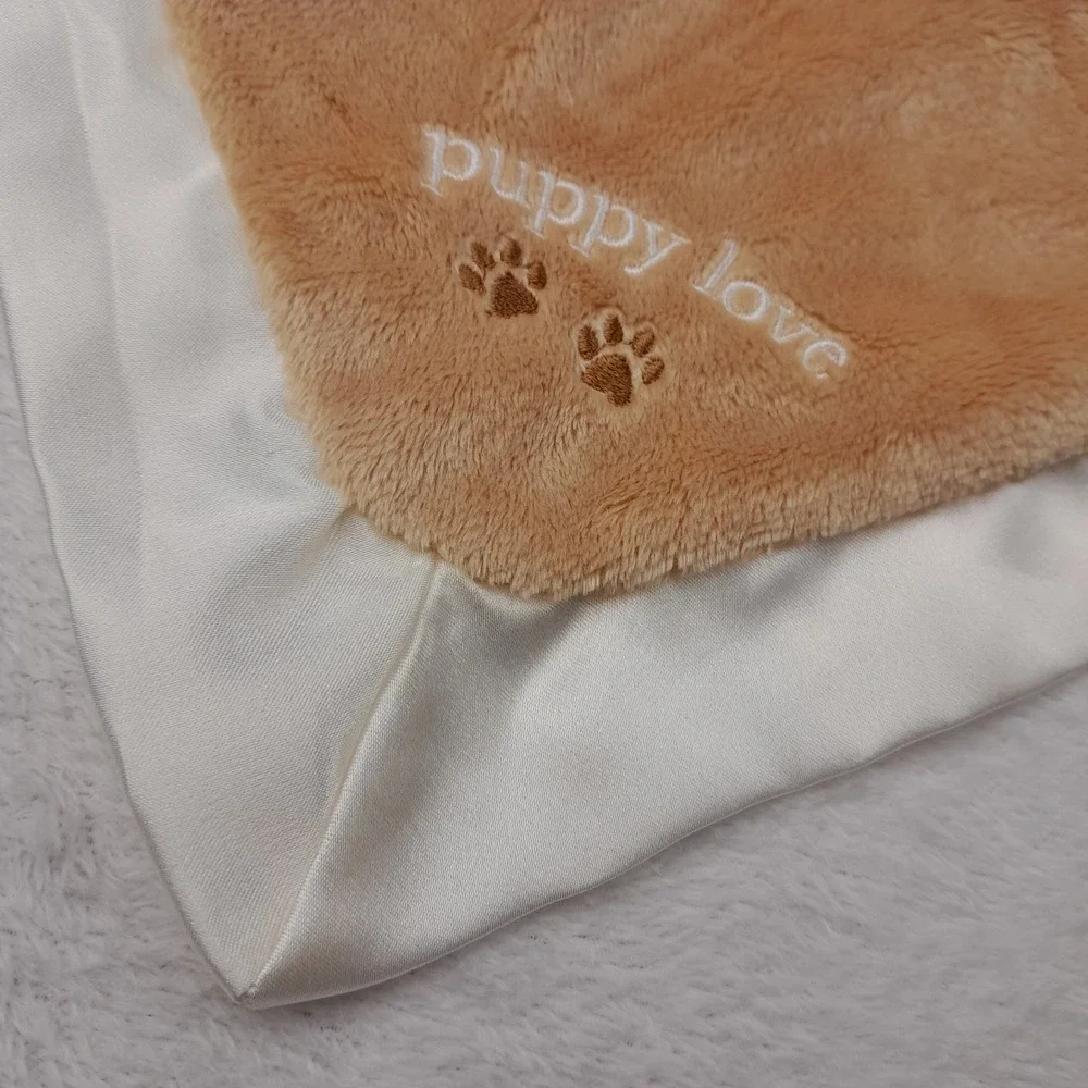 Douglas Baby Lil Snugglers Puppy Love Security Blanket Tan Dog Lovey 1406 NWT